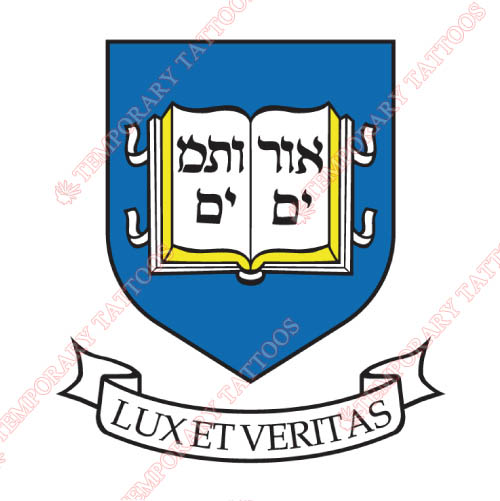 Yale Bulldogs Customize Temporary Tattoos Stickers NO.7089